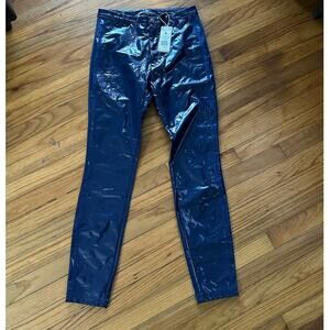 Adidas x Ivy Park Women’s Navy Blue Latex Pants NWT Size M